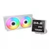 Chłodzenie cieczą All-in-one CPU Cougar Poseidon Vistek Pro 240, ARGB, wentylatory 120 mm, białe