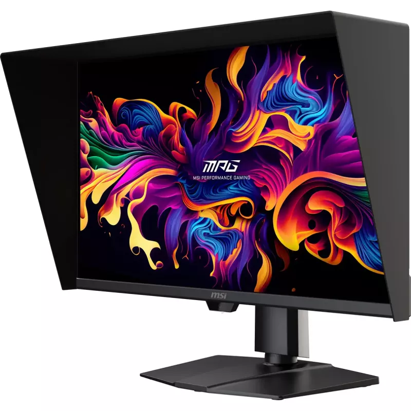 Monitor komputerowy MSI MPG 271QRDE QD-OLED X50, 26,5 cala (67,3 cm), 2560×1440, QD-OLED, 1 ms, 16:9, koncentrator USB 2.0, montaż VESA, regulacja wysokości, czarny