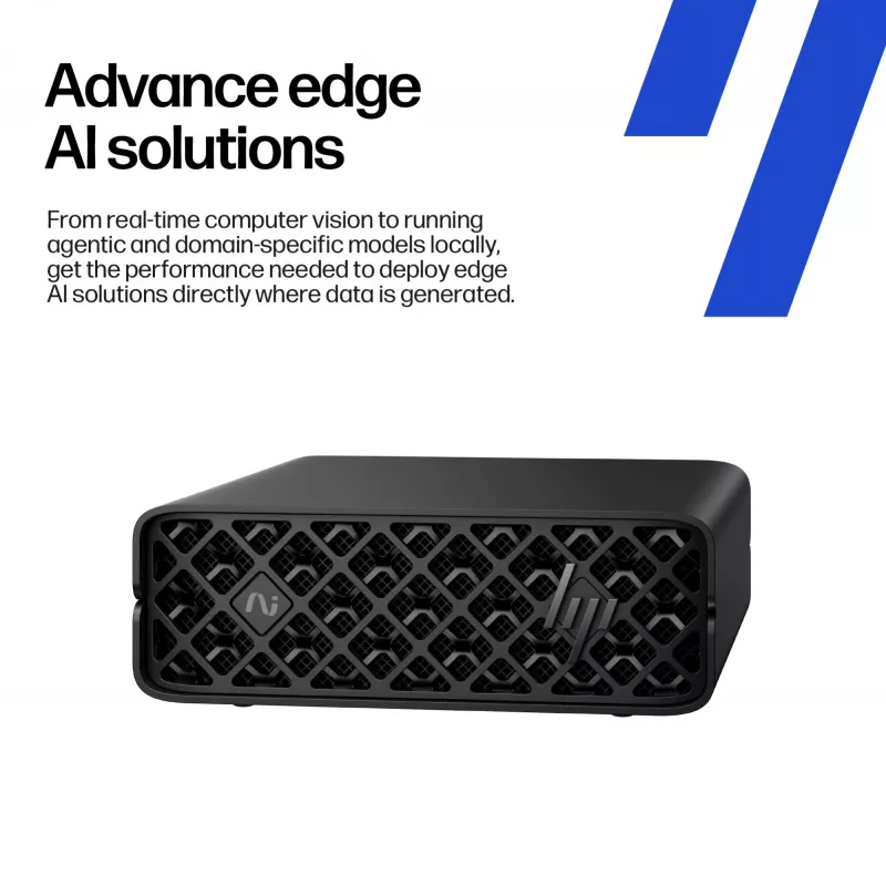 HP ZGX Nano G1n AI GB10 128 GB LPDDR5x-SDRAM 4 TB SSD Linux Mini PC Workstation AI Workstation, AI PC Czarny