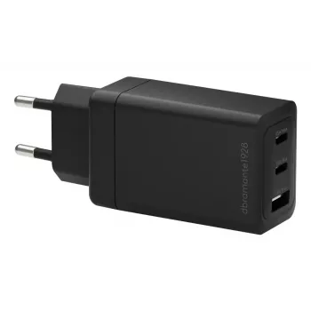 ładowarka ścienna dbramante1928 re-charge IT EU — 2× USB‑C 65 W + 1× USB‑A, wewnętrzna, AC, czarna
