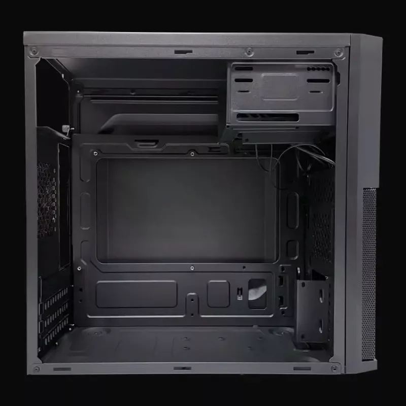 Obudowa PC Micro Tower LC-Power 2004MB-V3, Micro-ATX/Mini-ITX, czarna, zasilacz górny, obsługuje 2×3,5 cala + 2×2,5 cala, USB 3.2 Gen1