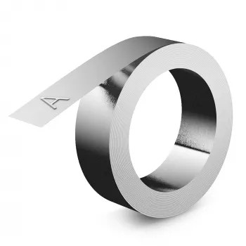 Etykiety do embossowania aluminiowe DYMO Rhino | 12 mm x 3,65 m | Samoprzylepne | Kompatybilne z embosserem Rhino M1011 | Odporne na warunki atmosferyczne | Idealne do majsterkowania i budownictwa | Wyprodukowano w Europie