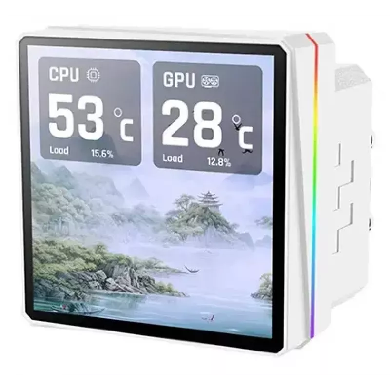 Wielofunkcyjny układ chłodzenia cieczą Thermaltake TH360 V3 Ultra ARGB — 3 wentylatory 120 mm, 500–2500 obr./min, 12 V, biały
