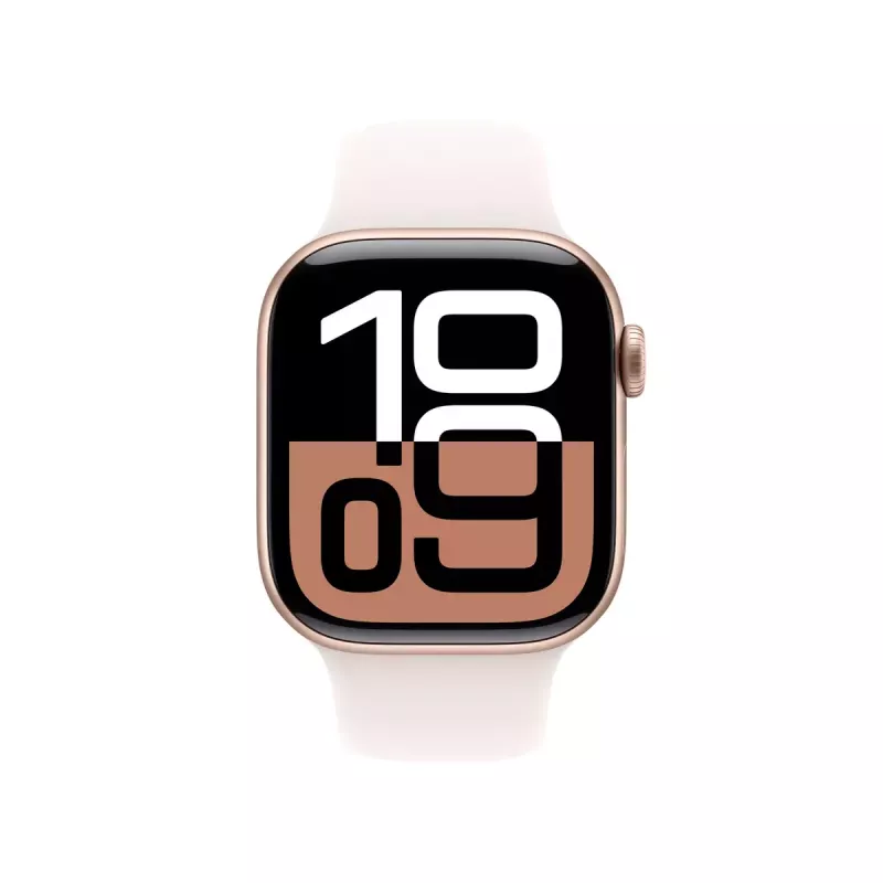 Smartwatch Apple Watch Series 10 GPS + Cellular 42mm Koperta ze stopu aluminium w kolorze różowego złota Pasek sportowy Light Blush M/L