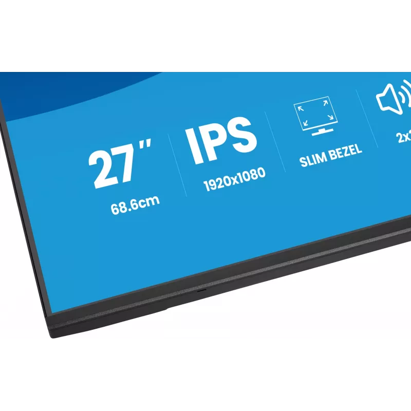 Monitor komputerowy IIYAMA ProLite X2797HSU-B1 27 cali (68,6 cm) Full HD 1920×1080 LED matowy 4 ms USB 3.2 Gen 1 głośniki VESA czarny
