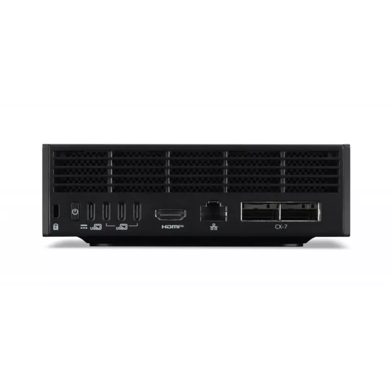 Mini PC Workstation Acer Veriton VGN100 GB10, 128 GB LPDDR5x, 4 TB SSD, NVIDIA Czarnywell, DGX OS, Czarny/Szary