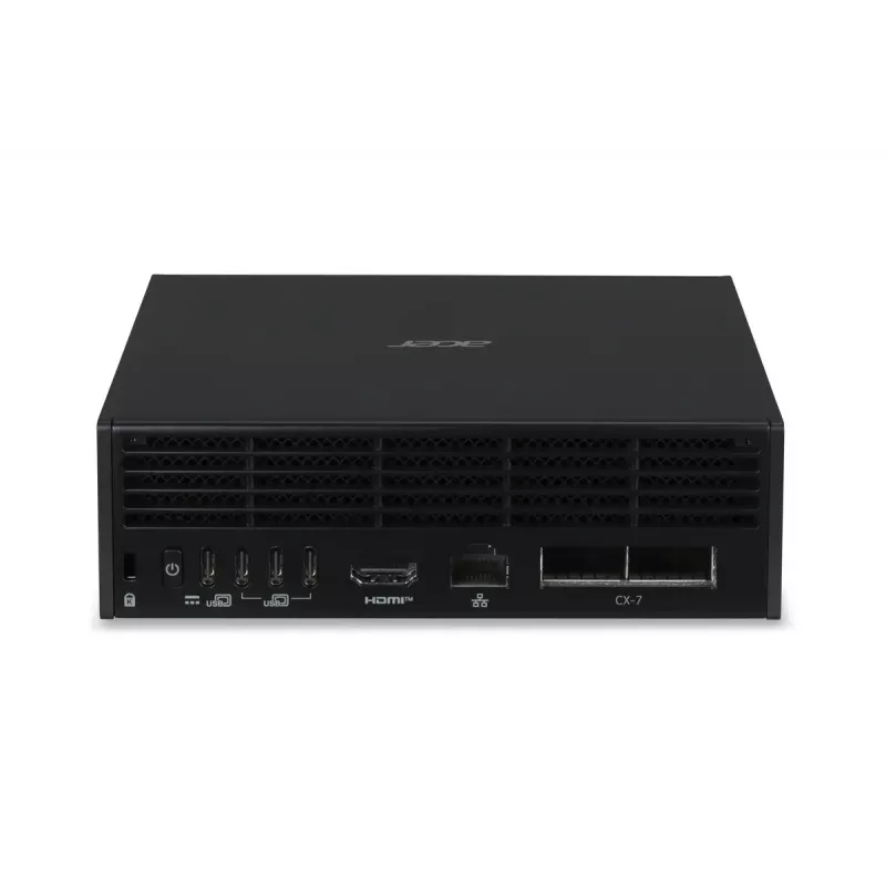 Mini PC Workstation Acer Veriton VGN100 GB10, 128 GB LPDDR5x, 4 TB SSD, NVIDIA Czarnywell, DGX OS, Czarny/Szary
