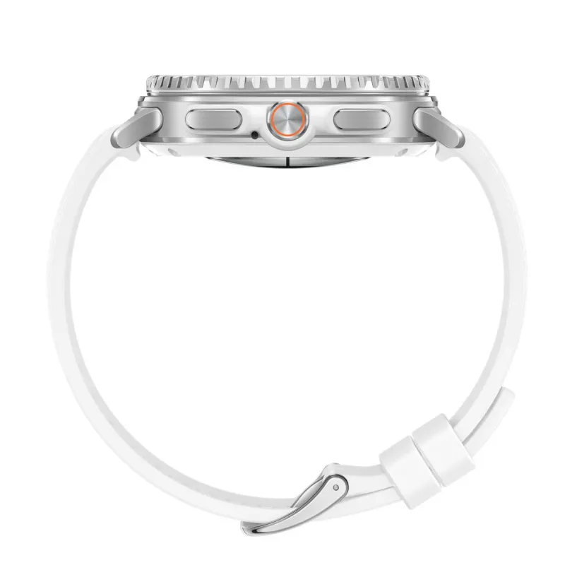Samsung Galaxy Watch8 Classic 3,3 cm (1,3 cala) AMOLED 46 mm Cyfrowy 438 x 438 pikseli Ekran dotykowy Srebrny Wi-Fi GPS (satelita)