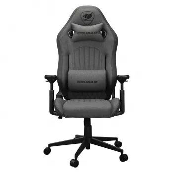 Uniwersalny fotel gamingowy Cougar CGR-EPF-ROG — Czarny/Szary, minimalna wysokość 125 cm, siedzisko 710×670 mm, maks. 120 kg