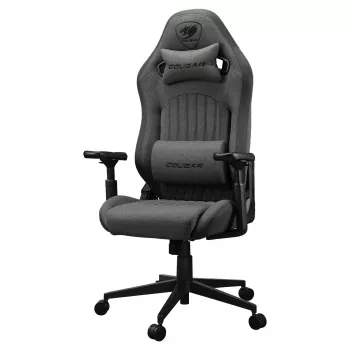 Uniwersalny fotel gamingowy Cougar CGR-EPF-ROG — Czarny/Szary, minimalna wysokość 125 cm, siedzisko 710×670 mm, maks. 120 kg
