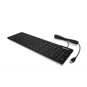 Klawiatura KeySonic KSK-8030 IN (DE) czarna, przemysłowa, USB, QWERTZ, niemiecka