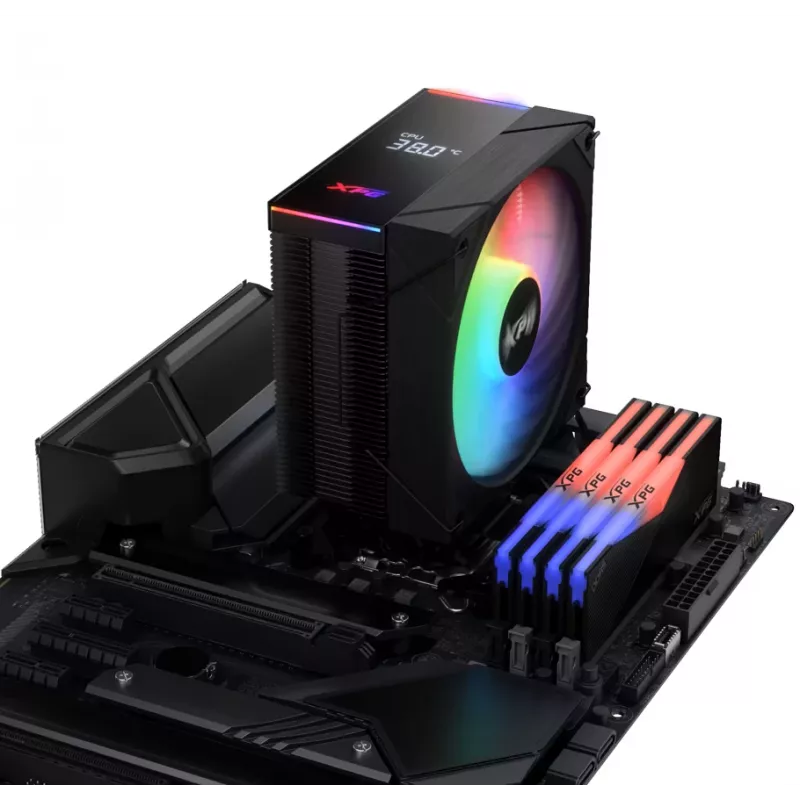 XPG MAESTRO PLUS 42SA CPU Air Cooler, chłodzenie powietrzne, 12 cm, czarny