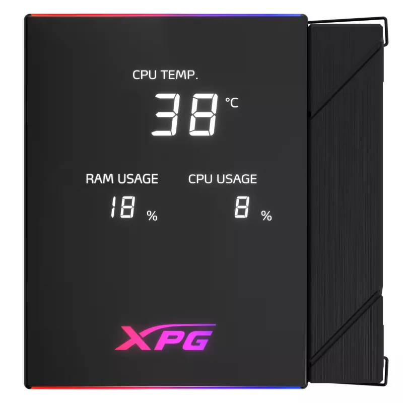 XPG MAESTRO PLUS 62DA Chłodzenie procesora powietrzne, Chłodzenie powietrzne, 12 cm, Czarny