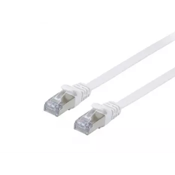 Equip Cat.6A U/FTP płaski kabel krosowy, 0,5 m, biały