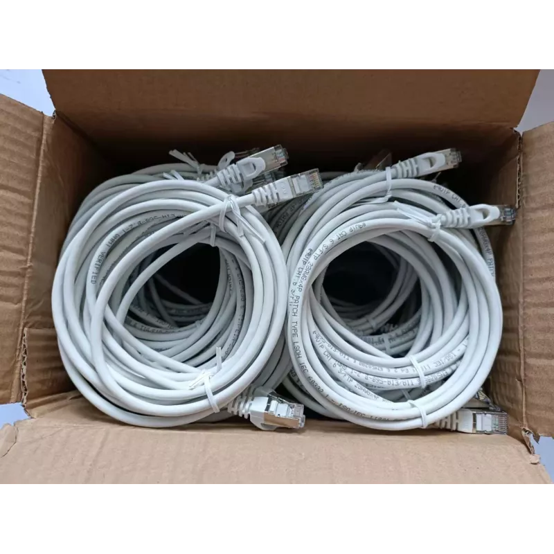 Kabel krosowy Equip kat.6 S/FTP, 2,0 m, biały, 34 szt./zestaw
