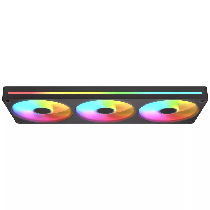 Wentylator Cougar Unity360-FB Single-Frame 360 ARGB PWM Forward, 120mm×3, 700–2500 RPM, FDB, 5.4 mmH2O, czarny