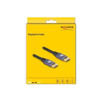Kabel DisplayPort DeLOCK 8K 60 Hz 5 m liliowy metal