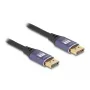 Kabel DisplayPort DeLOCK 8K 60 Hz 5 m liliowy metal