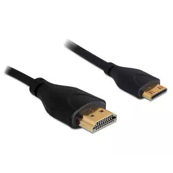 Kabel HDMI z Ethernetem A -> mini C St/St 1,00 m cienki DELOCK 83132