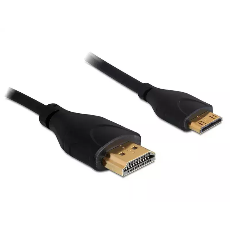 Kabel HDMI z Ethernetem A -> mini C St/St 1,00 m cienki DELOCK 83132