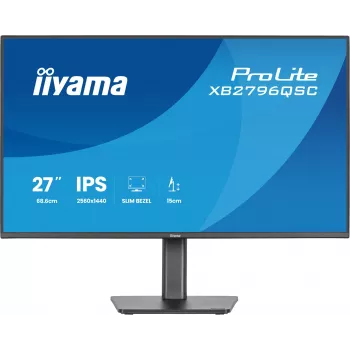 27-calowy monitor IIYAMA ProLite XB2796QSC-B1 IPS Quad HD 2560x1440 LED, 4 ms, USB-C, głośniki, regulacja wysokości, VESA