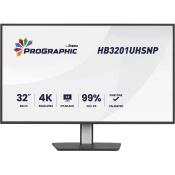 IIYAMA 32 calowy ProGraphic HB3201UHSNP-B1 4K UHD IPS monitor LCD z USB-C i DisplayPort