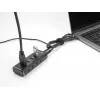 DeLOCK 4-portowy hub USB 10 Gb/s Type-C z kablem 60 cm i przełącznikami