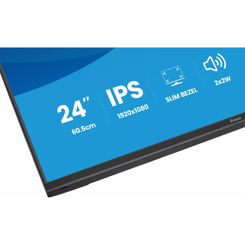 Monitor IIYAMA ProLite X2497HSU-B1 23,8 cala (60,5 cm) Full HD IPS 1920×1080 4 ms USB‑C 2×, głośniki, VESA, czarny