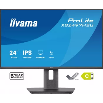 iiyama ProLite XB2497HSU-B1 monitor komputera 60,5 cm (23,8 cala) 1920 x 1080 pixeli Full HD LED czarny