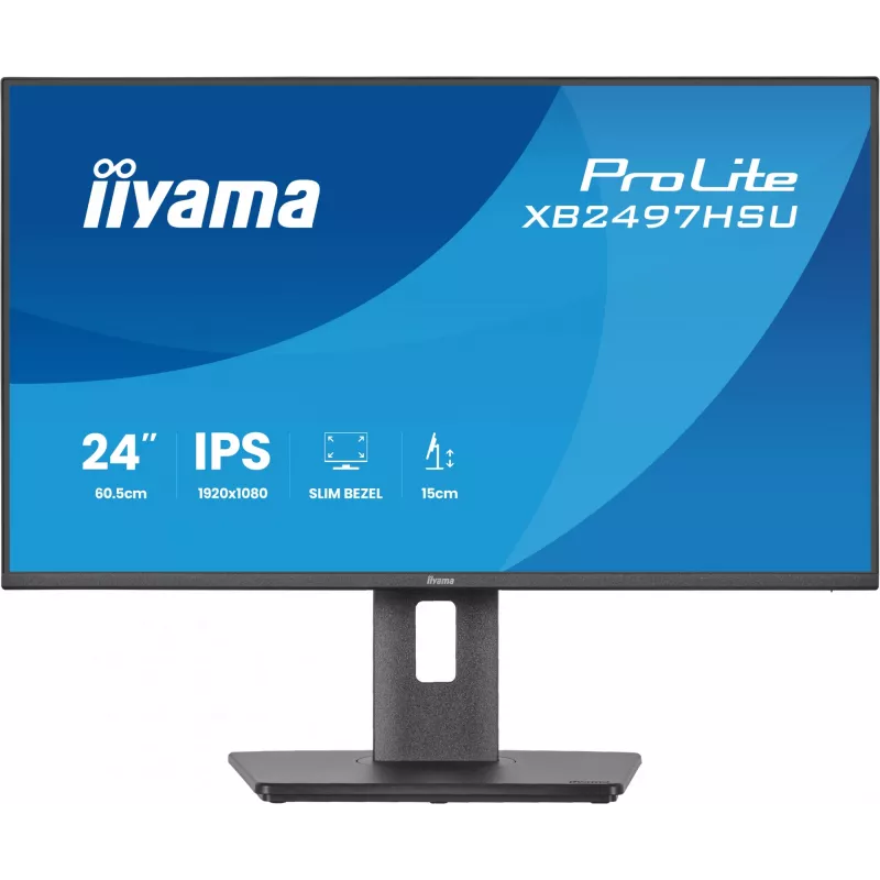 iiyama ProLite XB2497HSU-B1 monitor komputera 60,5 cm (23,8 cala) 1920 x 1080 pixeli Full HD LED czarny