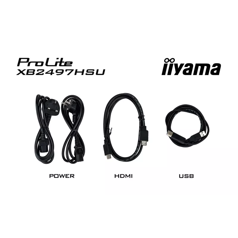 iiyama ProLite XB2497HSU-B1 monitor komputera 60,5 cm (23,8 cala) 1920 x 1080 pixeli Full HD LED czarny
