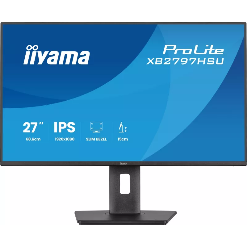 iiyama ProLite XB2797HSU-B1 monitor komputerowy 68,6 cm (27 cali) 1920 x 1080 pikseli Full HD LED Czarny