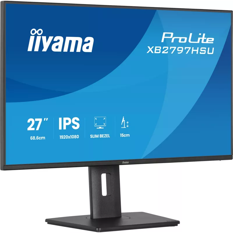 iiyama ProLite XB2797HSU-B1 monitor komputerowy 68,6 cm (27 cali) 1920 x 1080 pikseli Full HD LED Czarny