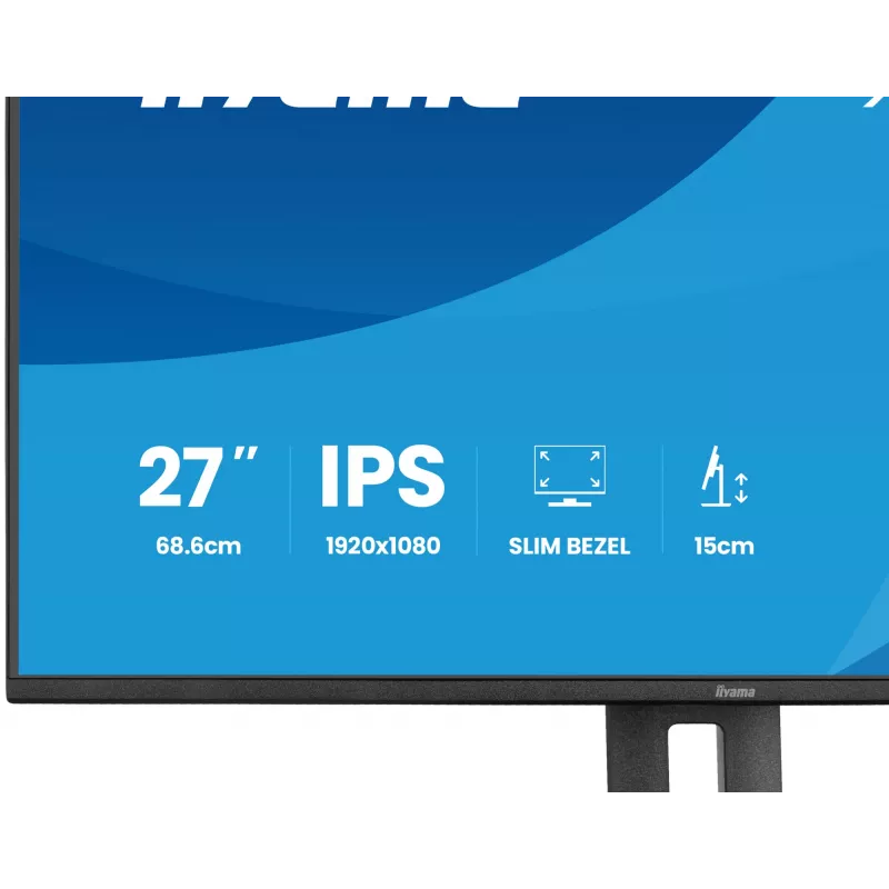 iiyama ProLite XB2797HSU-B1 monitor komputerowy 68,6 cm (27 cali) 1920 x 1080 pikseli Full HD LED Czarny