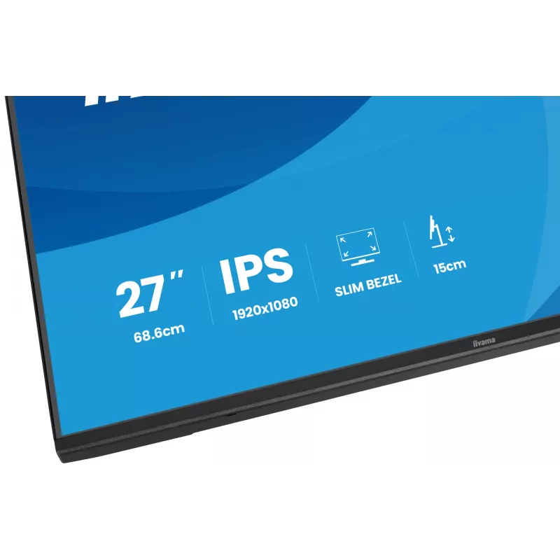 iiyama ProLite XB2797HSU-B1 monitor komputerowy 68,6 cm (27 cali) 1920 x 1080 pikseli Full HD LED Czarny