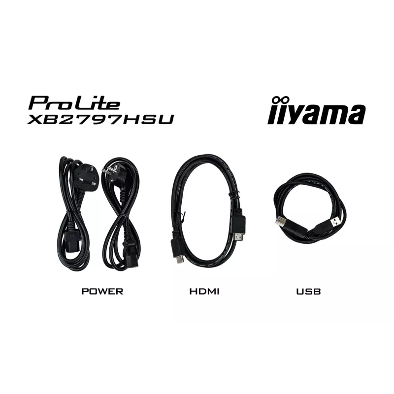 iiyama ProLite XB2797HSU-B1 monitor komputerowy 68,6 cm (27 cali) 1920 x 1080 pikseli Full HD LED Czarny