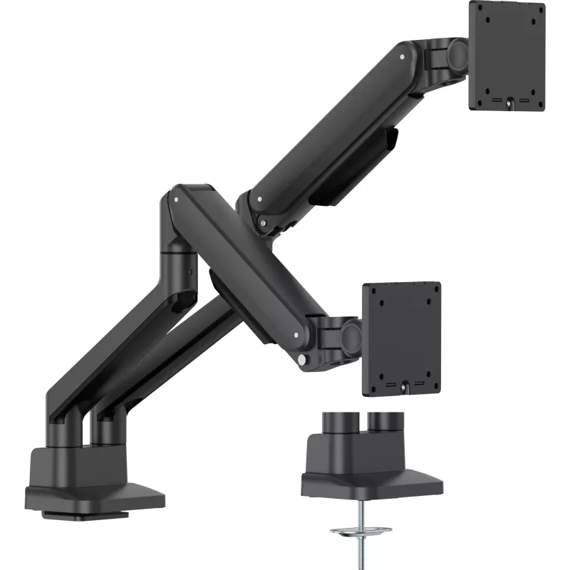 uchwyt biurkowy do monitora IIYAMA DS4002C-B1 do ekranów 61–81,3 cm (24–32 cale), VESA 75×75–100×100, zacisk/przelotka, czarny