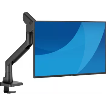 Uchwyt biurkowy do monitora IIYAMA DS6001C-B1 do ekranów 49 cali (124,5 cm), montaż zaciskowy/przelotowy, VESA 75x75–100x100, regulacja wysokości, pochylenie -60–50°, czarny