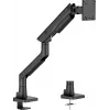 Uchwyt biurkowy do monitora IIYAMA DS6001C-B1 do ekranów 49 cali (124,5 cm), montaż zaciskowy/przelotowy, VESA 75x75–100x100, regulacja wysokości, pochylenie -60–50°, czarny