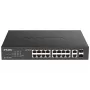D-Link DGS-1100-18PV2 przełącznik sieciowy zarządzalny L2 Gigabit Ethernet (10/100/1000) Power over Ethernet (PoE) 1U Czarny