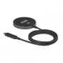 Ładowarka bezprzewodowa CLUB3D CAC-3027 Qi2 25W podkładka magnetyczna kompatybilna z MagSafe, ładowarka DC do użytku wewnętrznego, kabel 1 m, czarna