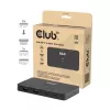 KVM switch Club 3D Dual USB-C do HDMI, 2-portowy, 4K UHD 3840x2160, konsola USB-C, 65W PD, czarny