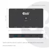 KVM switch Club 3D Dual USB-C do HDMI, 2-portowy, 4K UHD 3840x2160, konsola USB-C, 65W PD, czarny