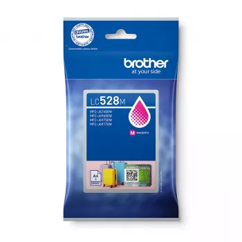 Wkład atramentowy Brother LC528M oryginalny magenta, pojedyncze opakowanie, wydajność 5000 stron