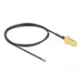 Kabel koncentryczny DeLOCK 12660 0.5m RP-SMA MHF 4L LK Czarny