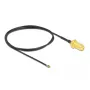 Kabel koncentryczny DeLOCK 12666 0.5 m SMA MHF 4L LK Czarny
