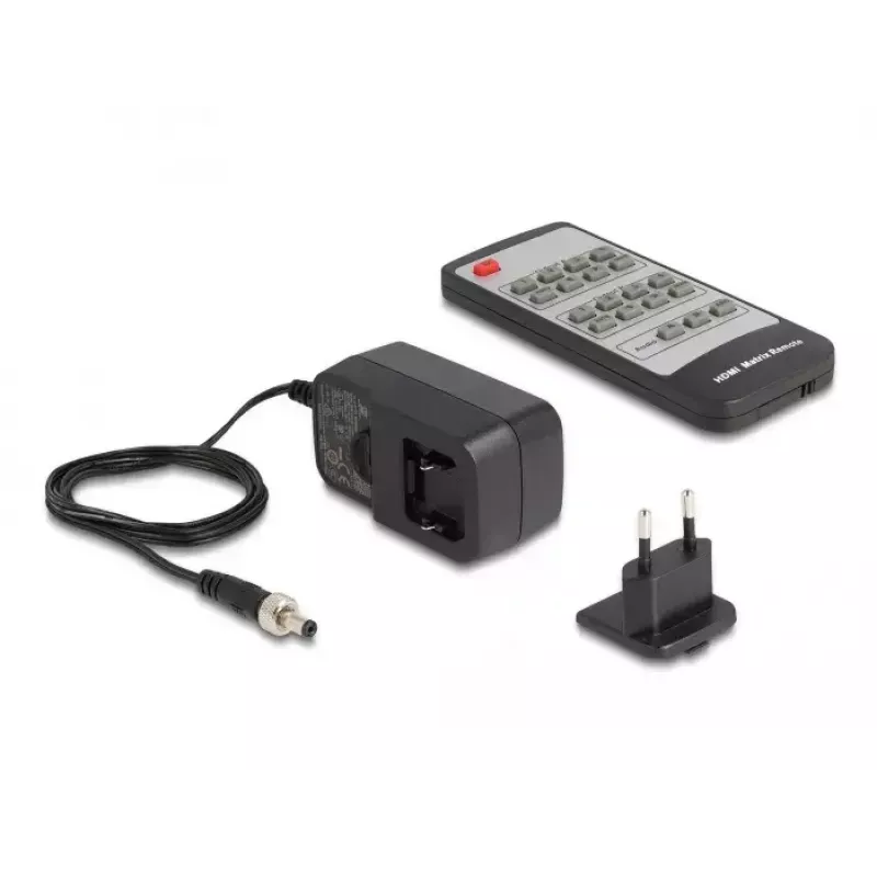 DeLOCK Przełącznik matrycowy HDMI 4 x wejście HDMI na 2 x wyjście HDMI 4K 60 Hz