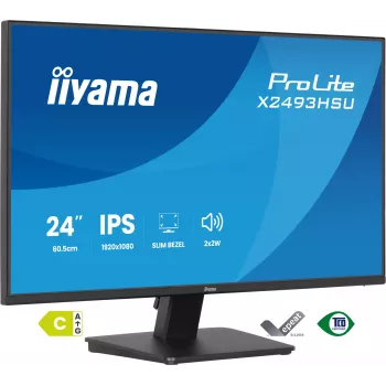 Monitor IIYAMA X2493HSU-B1 24 cale (60,5 cm) IPS 16:10 HDMI DisplayPort 2×USB