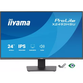 Monitor IIYAMA X2493HSU-B1 24 cale (60,5 cm) IPS 16:10 HDMI DisplayPort 2×USB