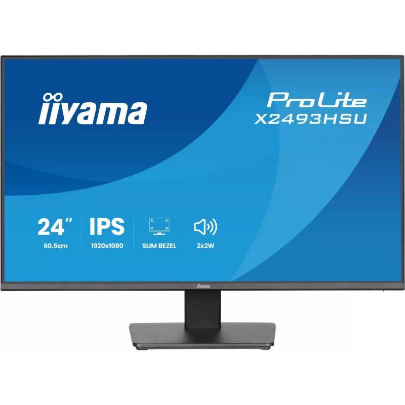 Monitor IIYAMA X2493HSU-B1 24 cale (60,5 cm) IPS 16:10 HDMI DisplayPort 2×USB